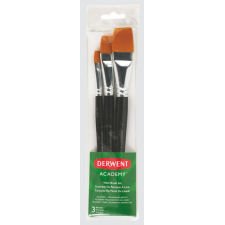 Derwent Academy Paint Brushes, Wash Brushes