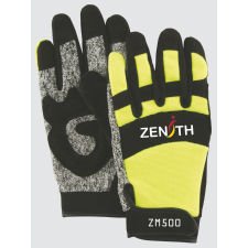 ZM500 Hi-Viz Cut Resistant Mechanics Gloves, Medium