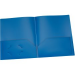 Oxford Two Pocket Poly Portfolio, Blue