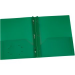 Oxford Two Pocket Poly Portfolio with Tangs, Green