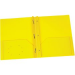 Oxford Two Pocket Poly Portfolio with Tangs, Yellow