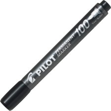 Pilot Markers Permanent, Bullet tip Black