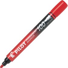 Pilot Markers Permanent, Bullet tip Red