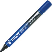 Pilot Markers Permanent, Bullet tip Blue