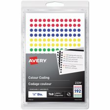 Avery® Colour Coding Labels, Assorted
