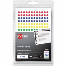 Avery Colour Coding Labels, Assorted