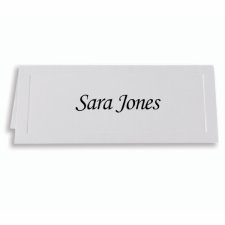 St. James® Overtures Traditional Fold Over Place Cards, White
