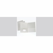 Oxford Twin Pocket Portfolio, White