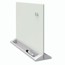 Quartet Glass Desktop Dry-Erase Privacy Panel