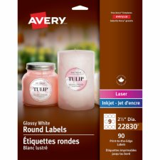 Avery Print-to-the-Edge Round Labels