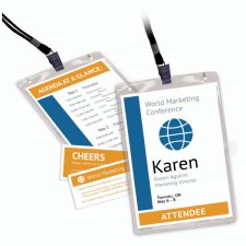 Avery® Vertical Style Two Sided Name Badge Kit