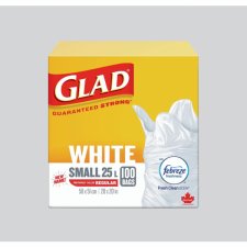 Glad® White Garbage Bags