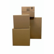 Kraft Corrugate Shipping Boxes, 6"W x 6"D x 6"H