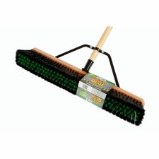 Globe "The Beast" Assembled Wood Block Push Broom, 24"
