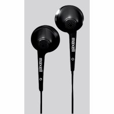 Maxell Jelleez Stereo Ear Buds with Mic, Black