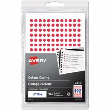 Avery® Colour Coding Labels, Red