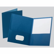 Oxford Twin Pocket Portfolio, Blue