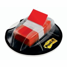 Post-it Flag Desk Grip Dispenser, Red