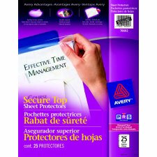 Avery Secure Top Sheet Protectors