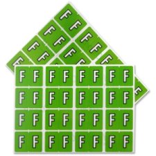 Oxford Compatible Alphabetical Labels, F