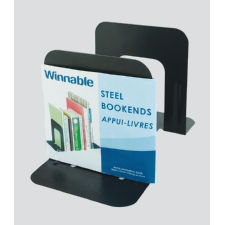 SteelMaster Steel Bookends, 4 3/4"W x 5"H