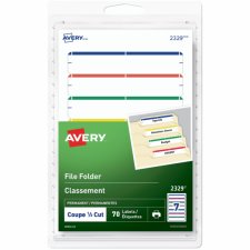 Avery Print or Write File Folder Labels, Assorted