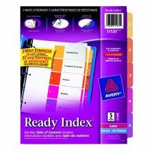 Avery Ready Index - 1 - 5
