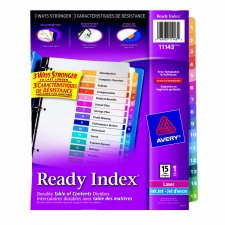 Avery Ready Index - 1 - 15