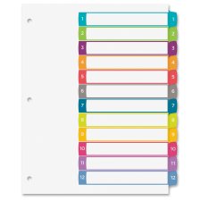 Avery Ready Index Table of Contents Dividers 12Tab