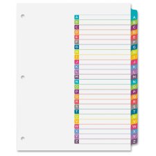 Ready Index Table of Contents Dividers A-Z Tabs