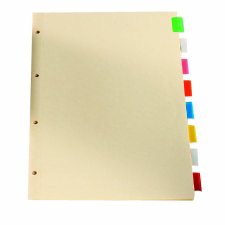 Oxford Legal Size Insertable Index, 8 Tab