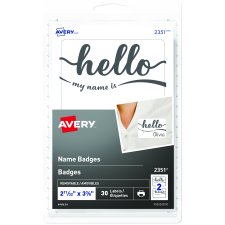 Avery® Name Badge, Hello