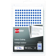 Avery Round Colour Coding Labels, Blue