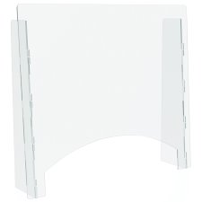 Deflecto Countertop Safety Barrier with Pass-through, 27" x 24" 