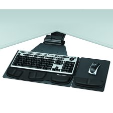 Fellowes® Professional Series Corner Keyboard Tray