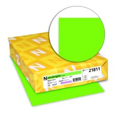 Neenah Astrobrights Paper, 65lb, 8-/12" x 11", Martian Green