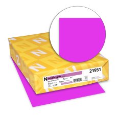 Neenah Astrobrights Paper, 65lb, 8-/12" x 11", Orchid