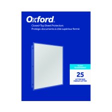 Oxford Closed-Top Page Protectors, Letter