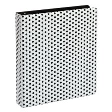 Oxford Punch Pop Round Ring Binder, 1-1/2", Black