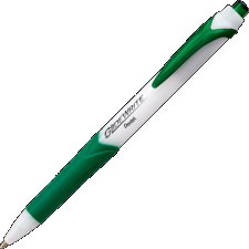 Pentel GlideWrite Retractable Ball Point Pen, Green