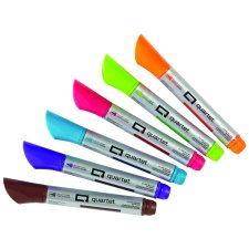 Quartet Glass Board Markers, Bullet Tip, Assorted