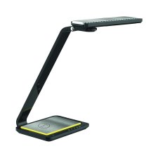 Royal Sovereign® Multi-Angle LED Desk Lamp with Qi Charging, Black