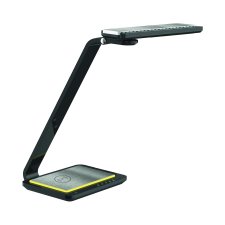 Royal Sovereign Multi-Angle LED Desk Lamp with Qi Charging, Black