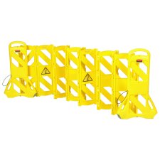Rubbermaid Expandable Mobile Barrier, Yellow