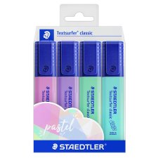 Staedtler Textsurfer Classic Highlighters, 4 Pastel Colours