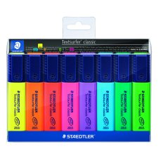 Staedtler Textsurfer Classic Highlighters, 8 Pastel Colours