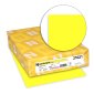 Neenah Astrobrights Paper, 65lb, 8-/12" x 11", Lift off Lemon