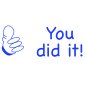 Trodat Printy 4911 Self-Inking Message Stamp, You Did It