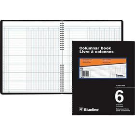 Blueline A767 Series Columnar Books, 6 Columns