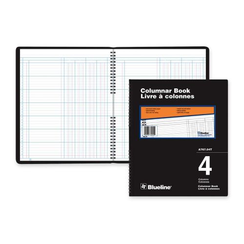 Blueline A767 Series Columnar Books, 4 Columns